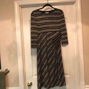 Black and Grey lined dress